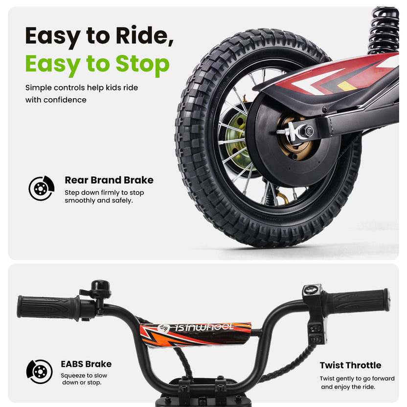 isinwheel A12 Electric Dirt Bike for Kids