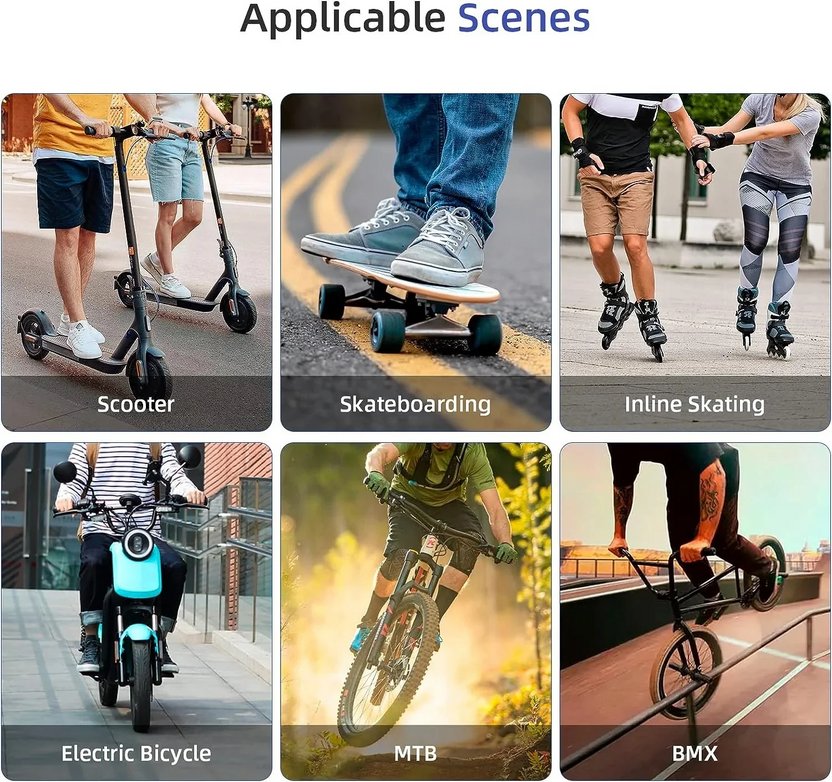 isinwheel Electric Scooter Helmet with LED Light