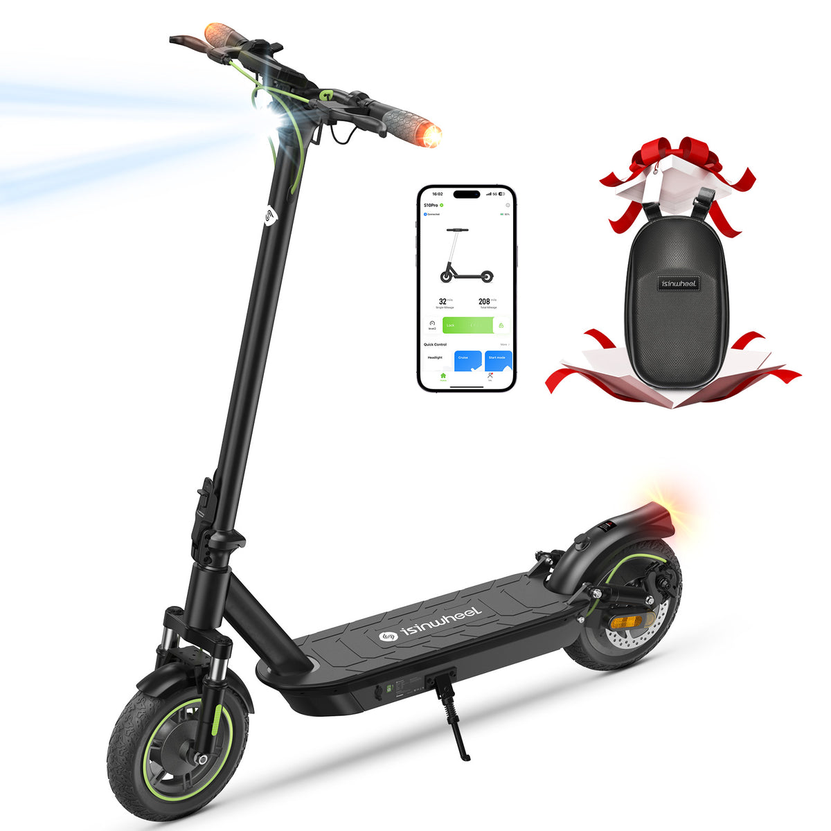 isinwheel | isinwheel S10Pro 800W Commuting Electric Scooter