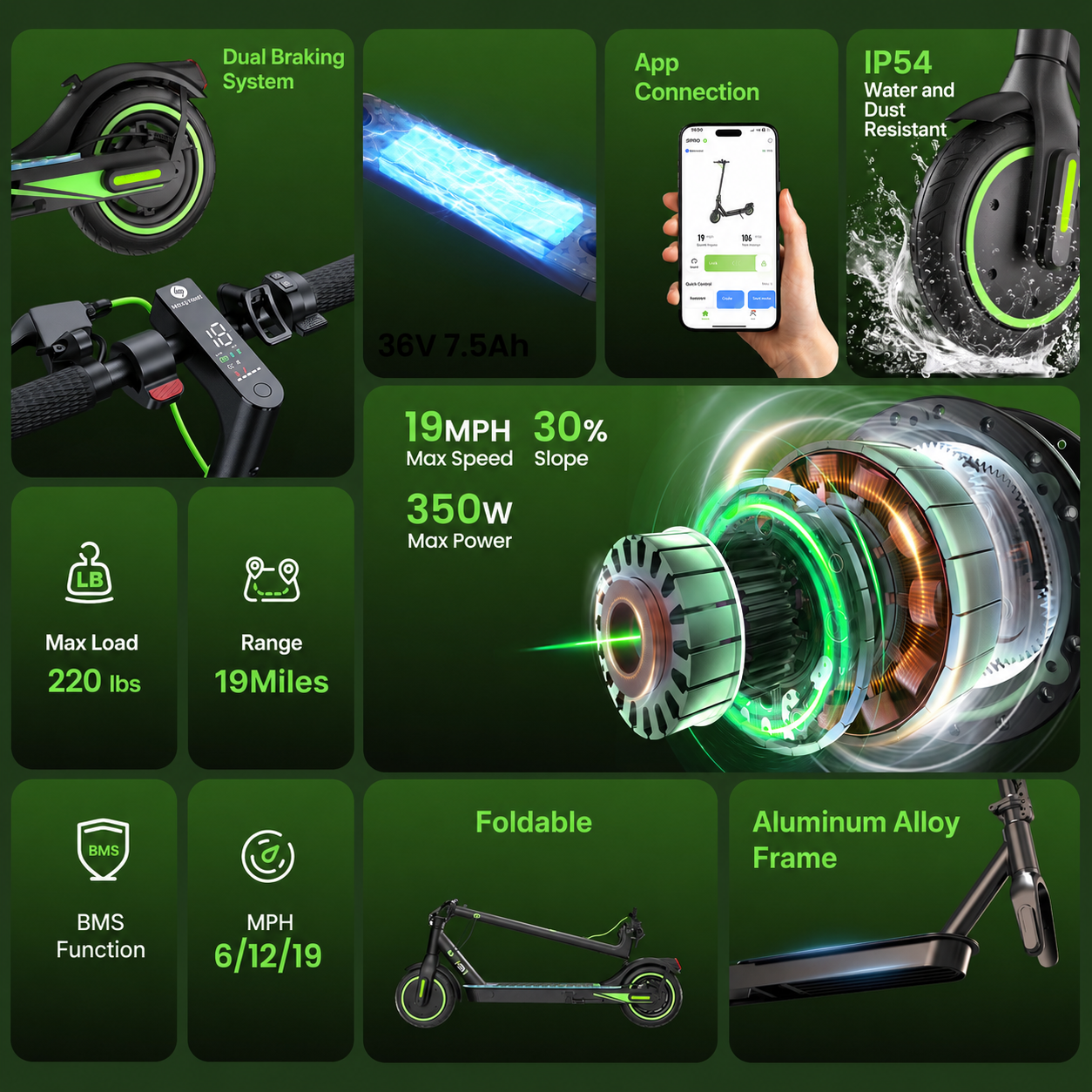 isinwheel S9 Pro Pneumatic Tire Electric Scooter
