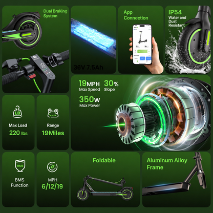 isinwheel S9 Pro Pneumatic Tire Electric Scooter
