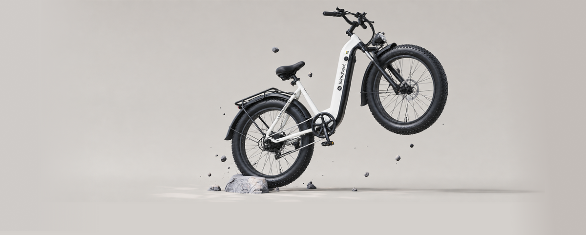 BIG TIRES. SMOOTHER RIDES.