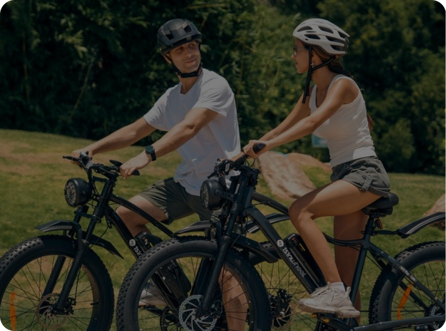 isinwheel riders on electric bikes