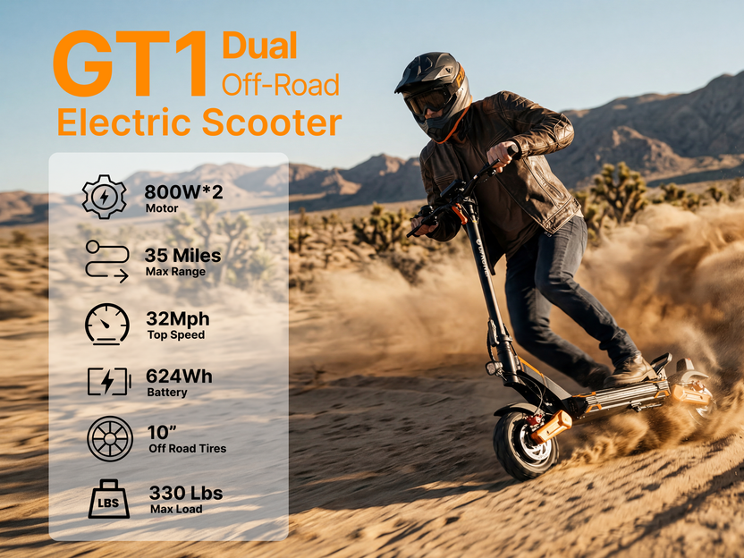 isiwheel GT1 Dual Motor Electric Scooter