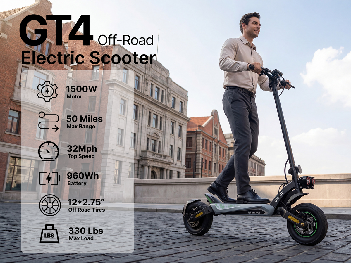 isinwheel GT4 Single Motor Electric Scooter