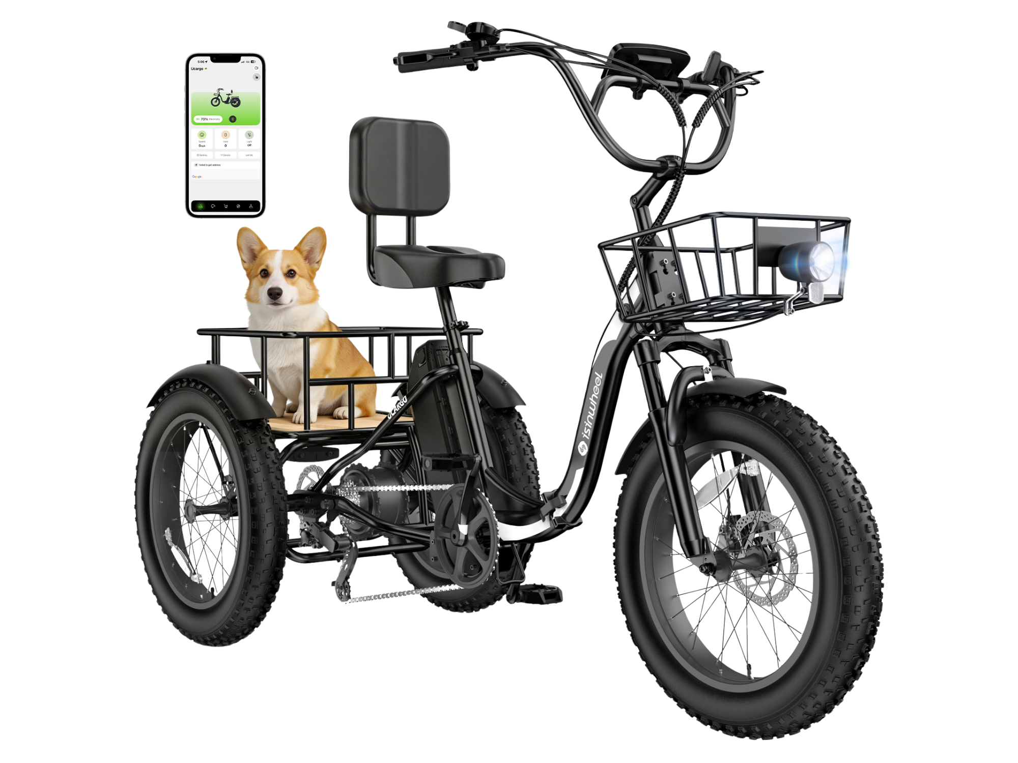 isinwheel Ucargo Electric Tricycle