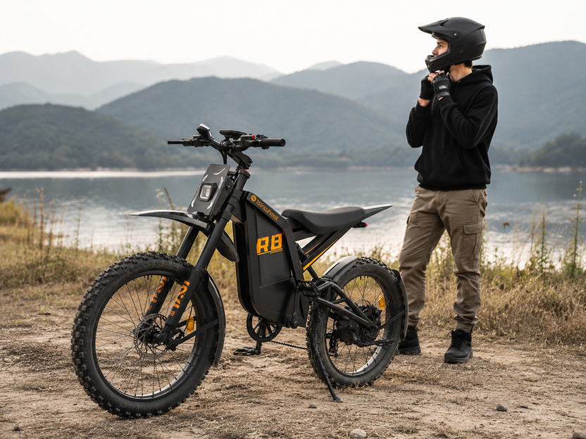 R8 Electric Dirt Bike for Adults 35 MPH & 150 Miles