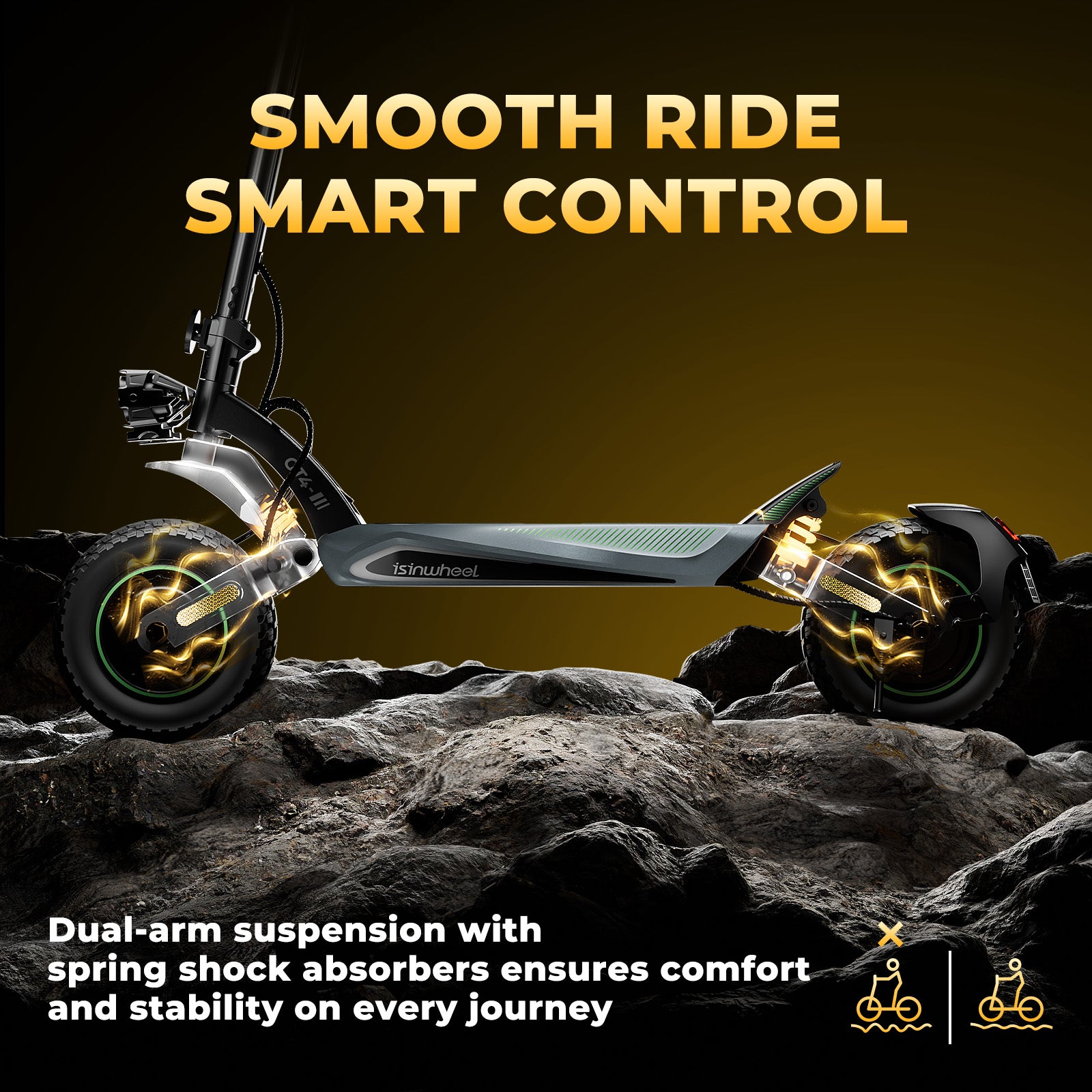 GT4 2400W Dual Motor Off-Road Electric Scooter