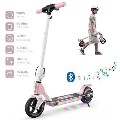 isinwheel S4 Electric Scooter for Kids Ages 6-14