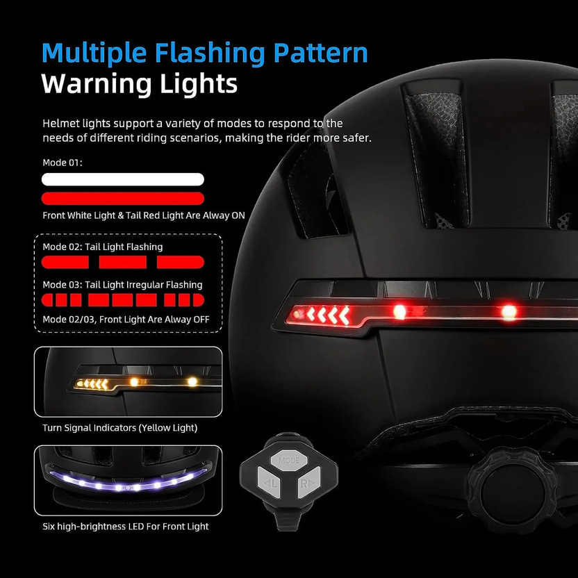 Cycling Smart Helmet with LED Light