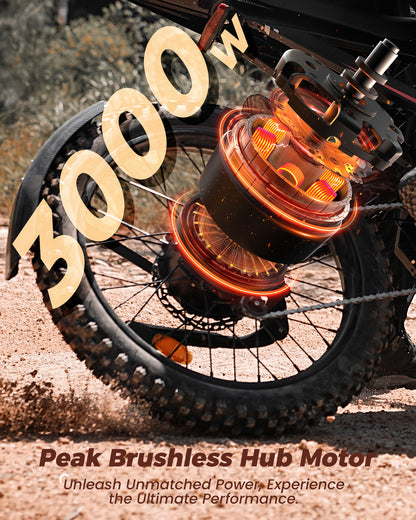 R8 Electric Dirt Bike for Adults 35 MPH & 150 Miles