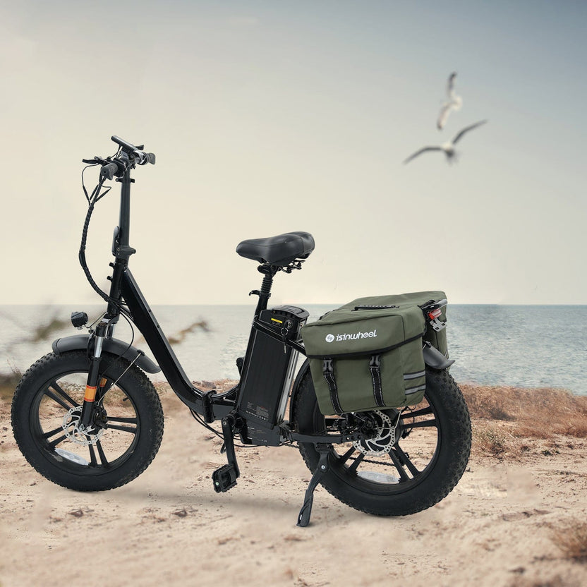 iSinwheel Official Store Green Isinwheel Bike Rack Pannier Bag