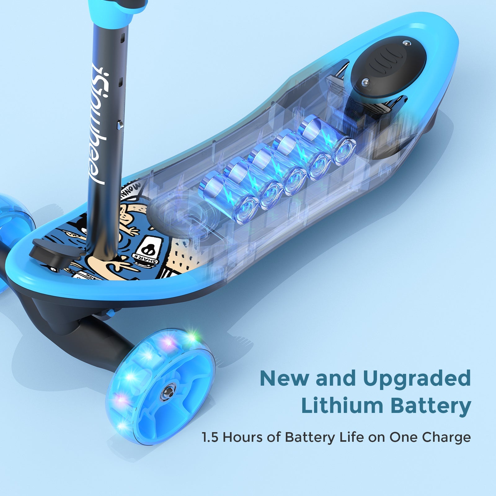 iSinwheel®Long Range 3 Wheel Kids Electric Scooter iSinwheel Official Store