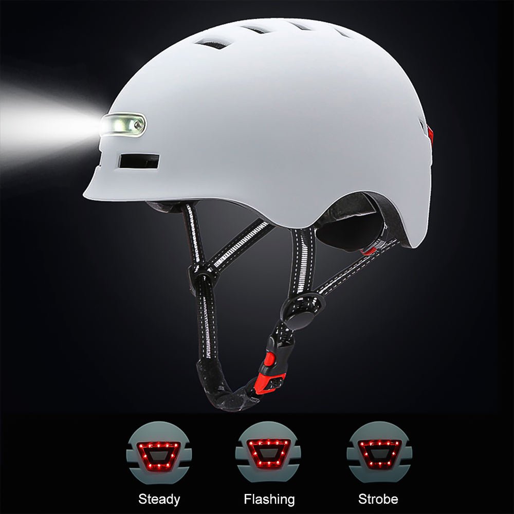 Cycling Scooter Helmet with LED Light iScooter Official Store