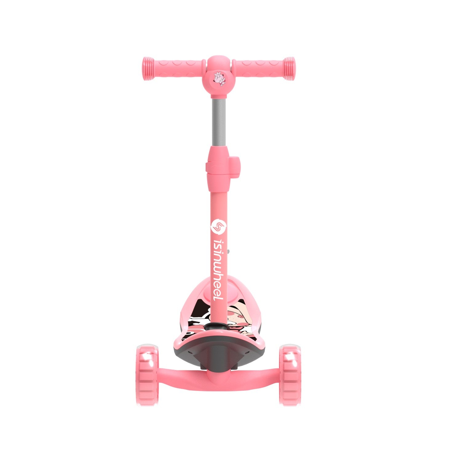 iSinwheel® 2in1 Electric Scooter for Kids pink front view